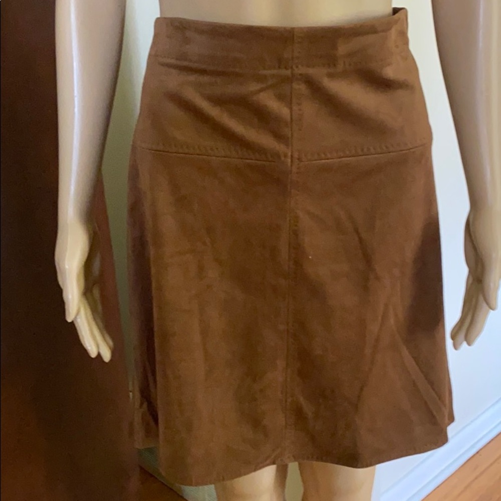 Max Studio NWT sz L skirt elastic waist, caramel